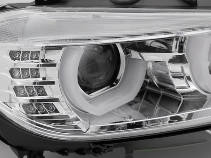 ART.5482    FARI ANTERIORI BMW SERIE 3 F30/F31 11 -15 U-TYPE CROMATA