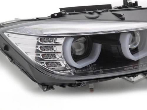 💕ART.4823  FARI ANTERIORI BMW SERIE 3 F30/F31 11-15 NERO 💕