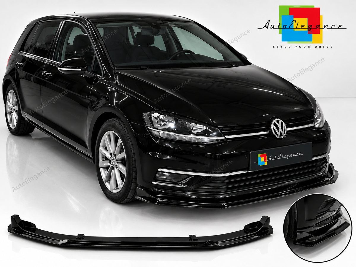 👉Splitter Anteriore ABS Nero Lucido per Volkswagen Golf Mk7 Facelift 16-19👈