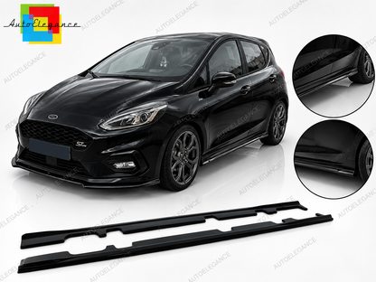 👉MINIGONNE LATERALI FORD FIESTA MK8 ST ST-LINE 2017+ NERO LUCIDO👈