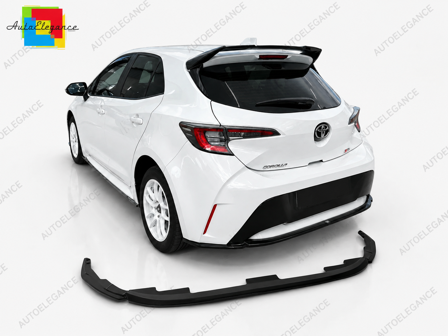 👉Splitter Posteriore Diffusore per Toyota Corolla MK12 Hatchback Nero Lucido👈