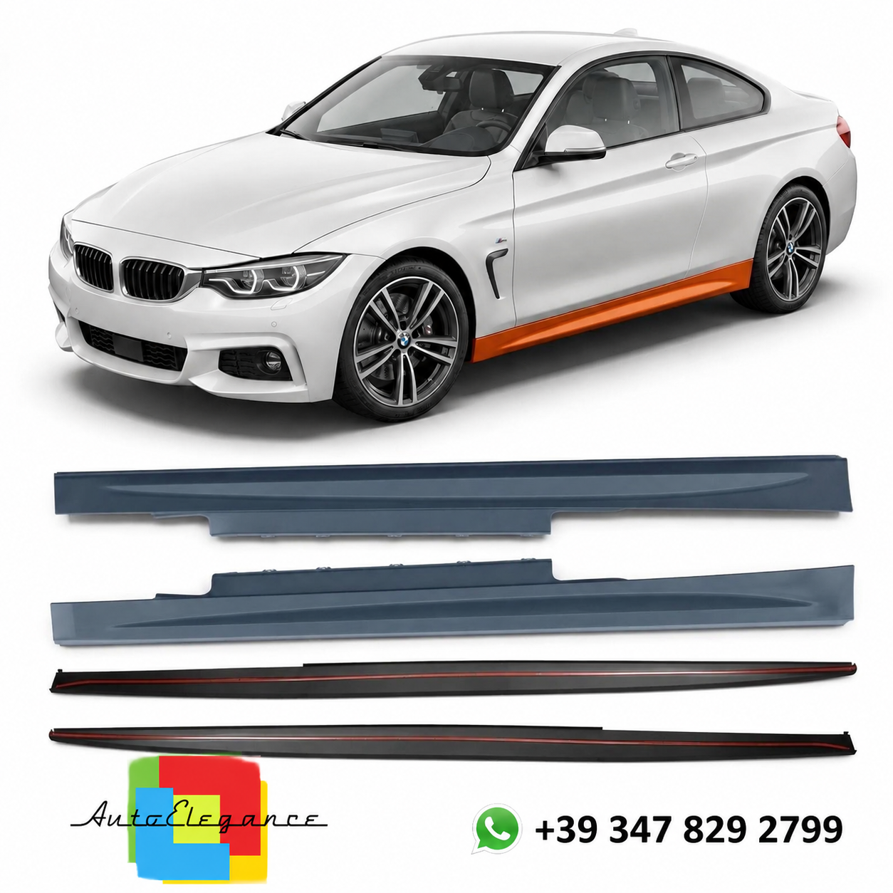 SPLITTER SUITABLE FOR VW GOLF 8 GTI GTD RLINE LOOK GLOSSY BLACK SPORTY DESIGN 