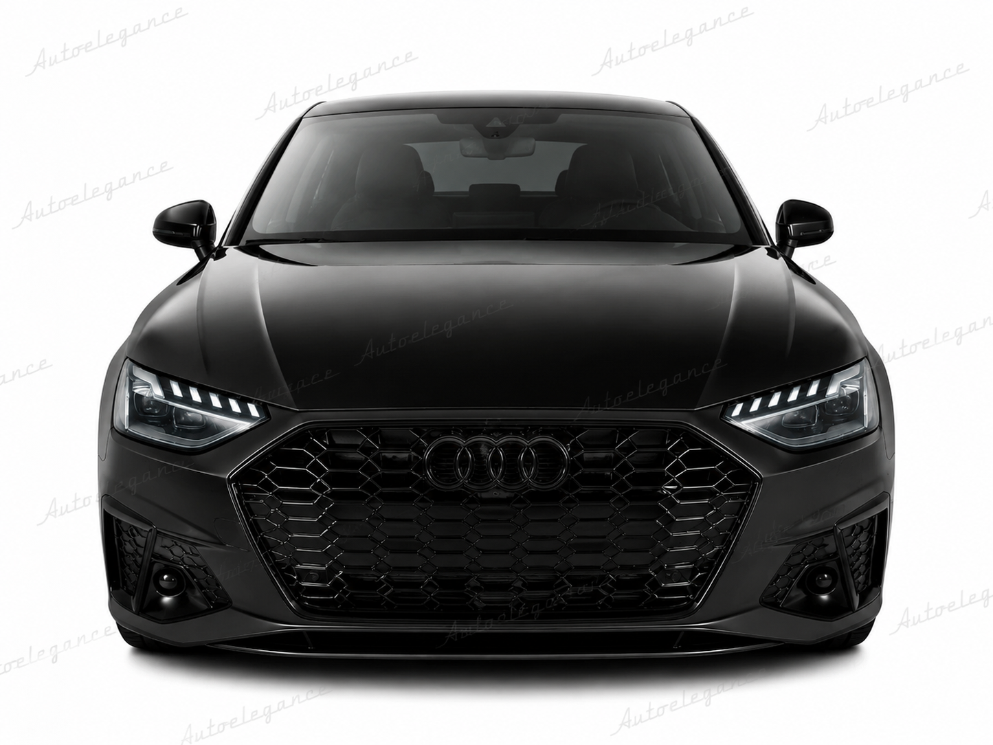 🔥ART.1779 GRIGLIA ADATTO PER  AUDI A4 B9 2020+ LOOK RS4 NERO LUCIDO🔥