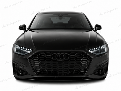 🔥ART.1779 GRIGLIA ADATTO PER  AUDI A4 B9 2020+ LOOK RS4 NERO LUCIDO🔥