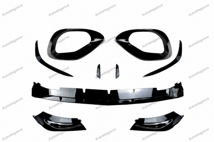 🔥ART.1062 KIT AERO ANTERIORE PER MERCEDES CLASSE C W206 2021 AMG NERO LUCIDO🔥