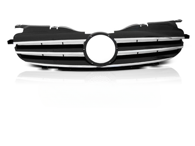 GRIGLIA SPORT NERA CROMATA ADATTA PER MERCEDES SLK R170 96-04