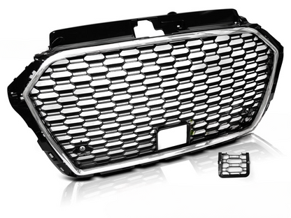 BLACK CHROME SPORT GRILLE SUITABLE FOR AUDI A3 (8V) 17-