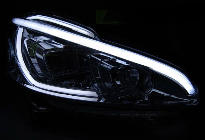 😎FARI ANTERIORI TUBO LUCE CROMATO ADATTO PER PEUGEOT 208 12-15😎