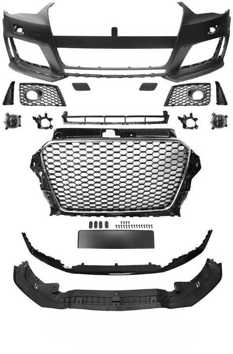 💫ART.7517 Paraurti Anteriore Look RS3 per AUDI A3 2012-2016💫