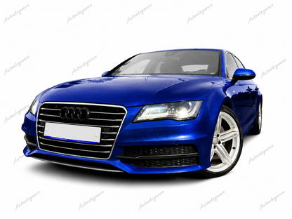 🔥ART.1945 GRIGLIA ADATTO PER AUDI  A7 2010-2014 LOOK S7 NERA PROFILI CROMATI🔥