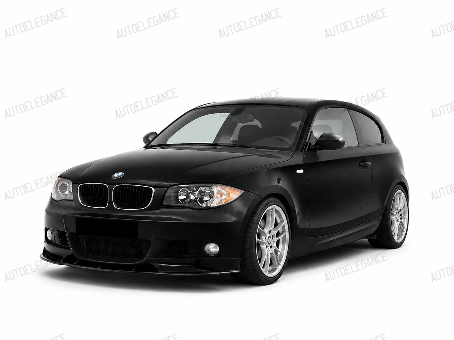 💕 ART.10267 SPLITTER M Performance BMW 1 E81,E87 2004-2011 NERO LUCIDO💕