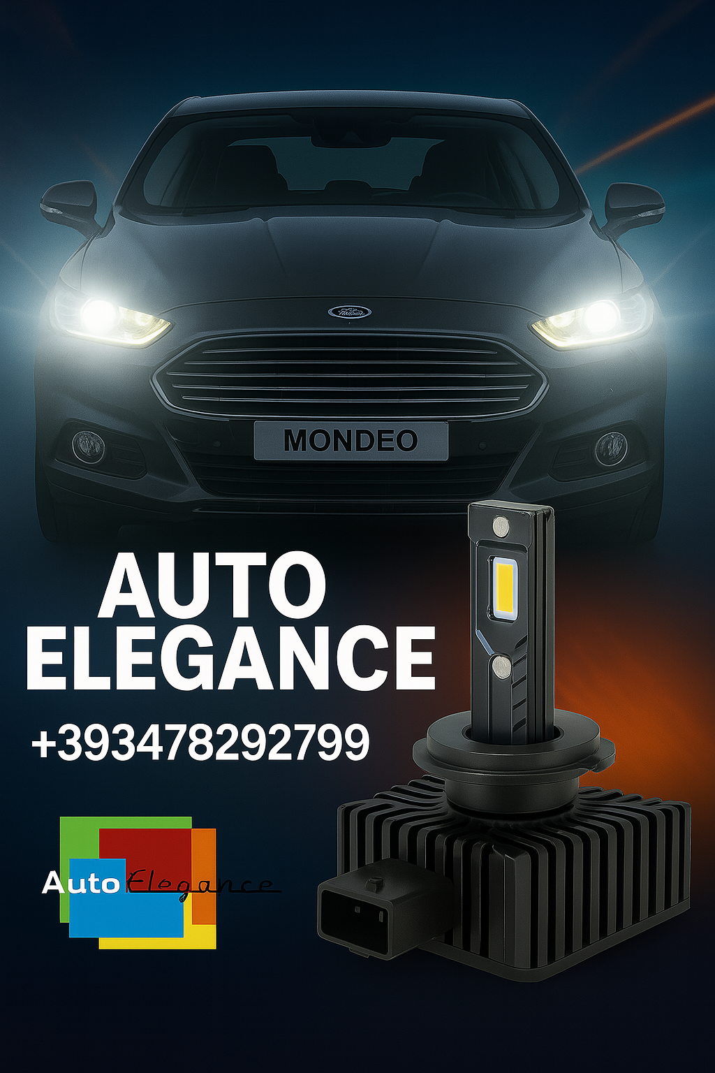💕COPPIA LAMPADE D1S LED DA XENON A LED PER FORD MONDEO 4💕