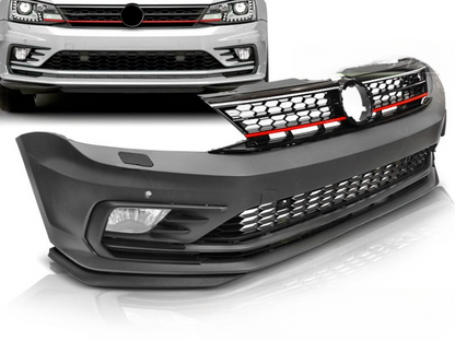 💫ART.7641 Paraurti Anteriore SPORT adatto per VW JETTA VI 2014-2018💫