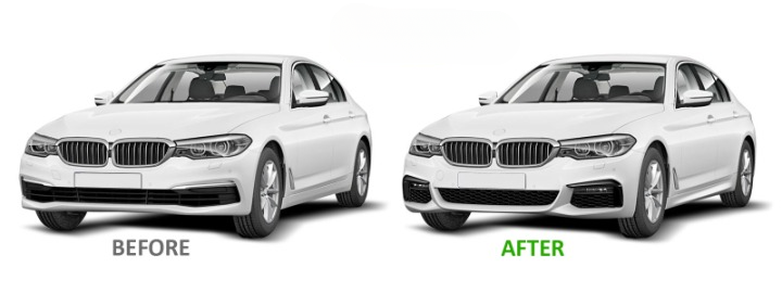💫ART.7802 Paraurti Anteriore M-SPORT per BMW Serie 5 G30 G31 2017-2020💫