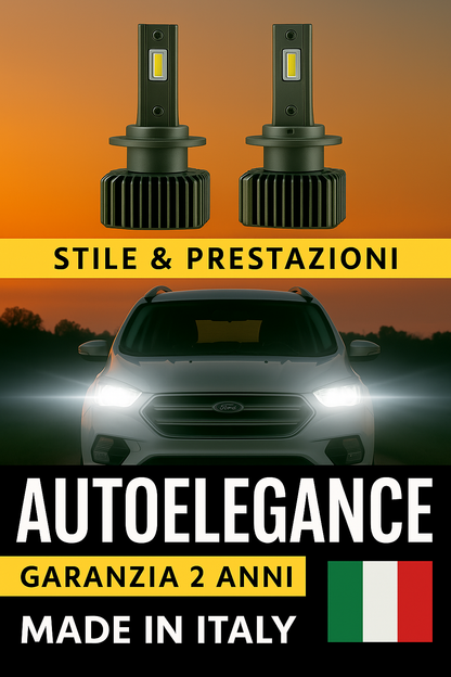⭐KIT LED D1S 6000K ANABBAGLIANTI PER FORD KUGA I – LUCE BIANCA POTENTE⭐