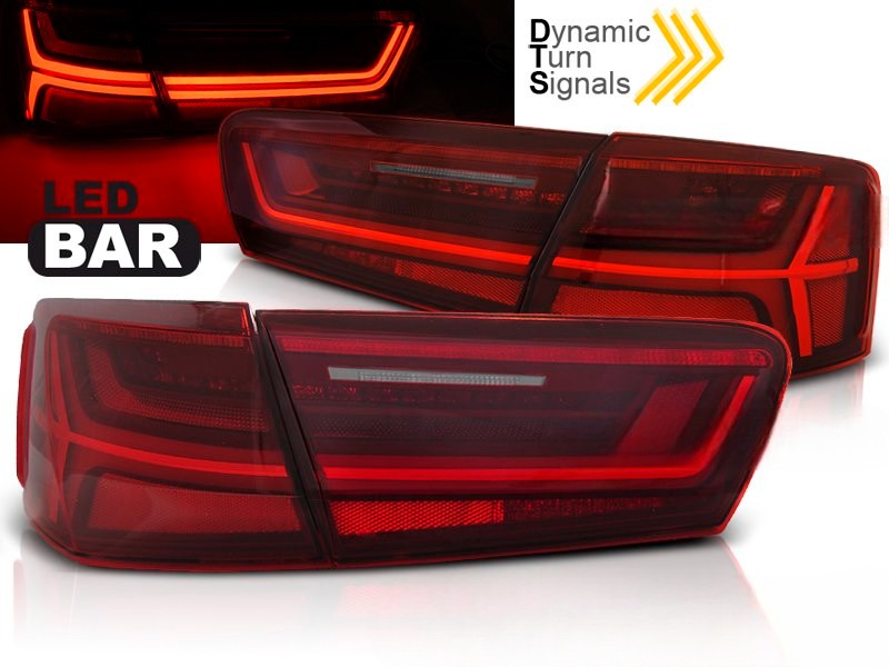 💫ART.6406 Fanali posteriori LED rosso bianco adatti per AUDI A6 C7 2011-2014💫
