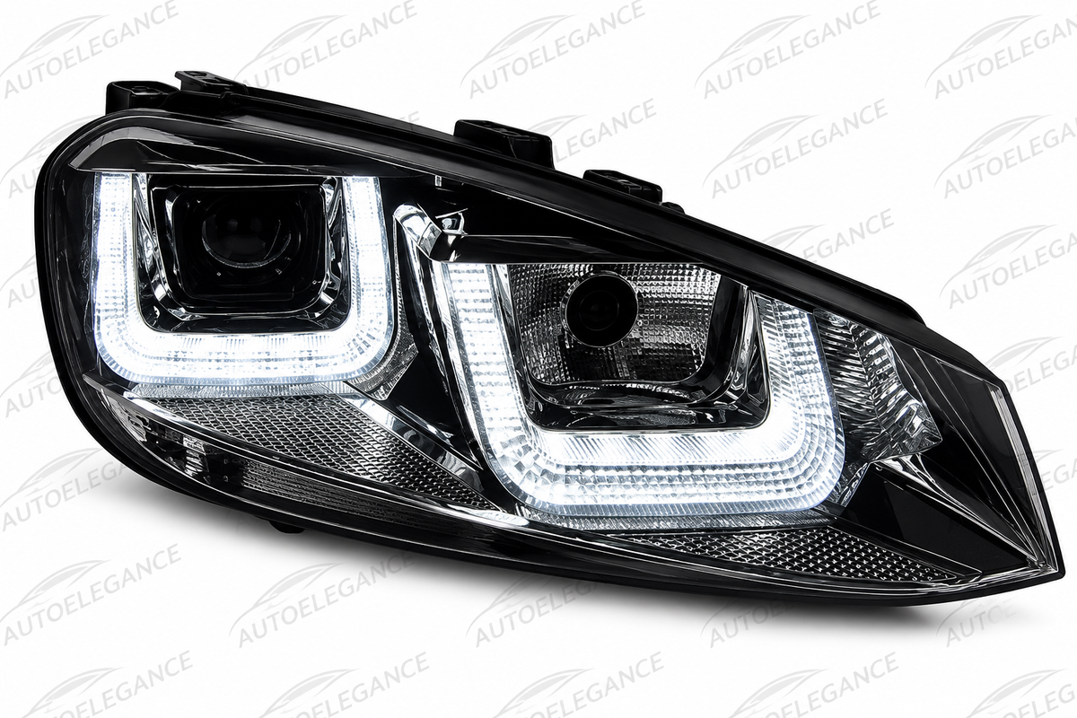 ART.5889  FARI  ANTERIORI ADATTO  PER VW GOLF 6 08-12 NERO