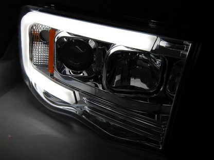 💕 Fari Anteriori Adatto per Dodge RAM 2002-2006 Tube Light LED Cromati 💕