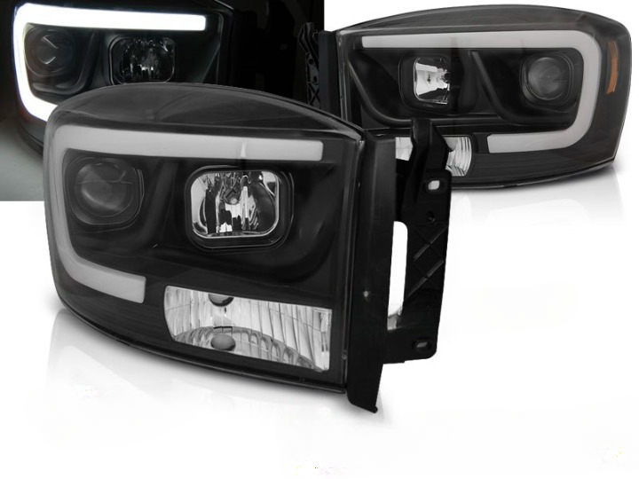 💫ART.6574 LUCE TUBO per DODGE RAM 2006-2008 NERI💫