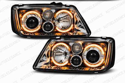 ART.10859 FARI  ANTERIORI ADATTO PER VW BORA 09.98-07.05 NERO