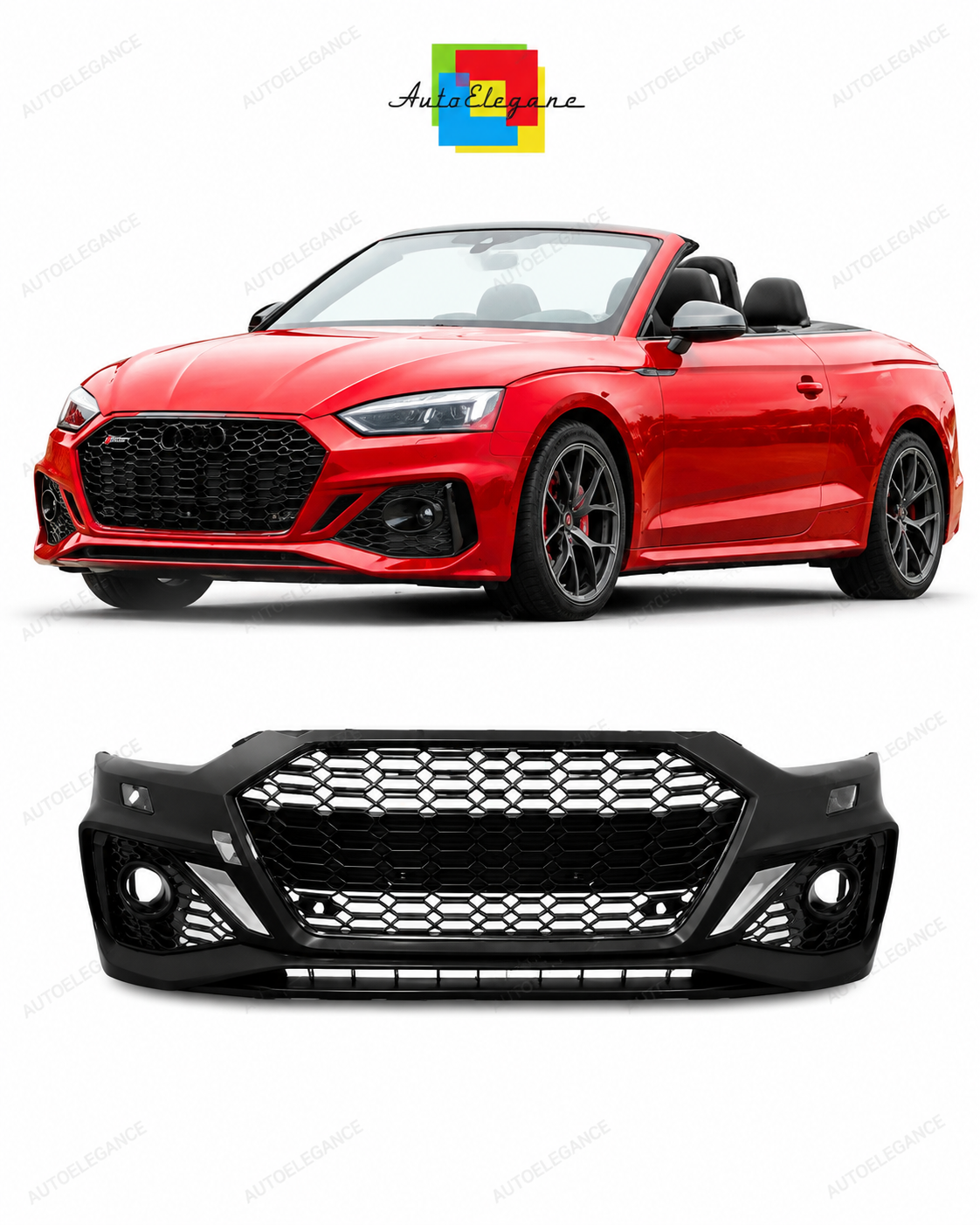 💕PARAURTI ANTERIORE AUDI A5 17-20 LOOK RS5 PDC SRA💕