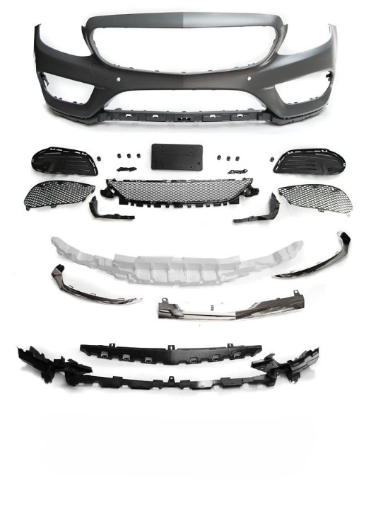 💫ART.7512 Paraurti Anteriore Look C43 AMG per MERCEDES W205 14-18 💫