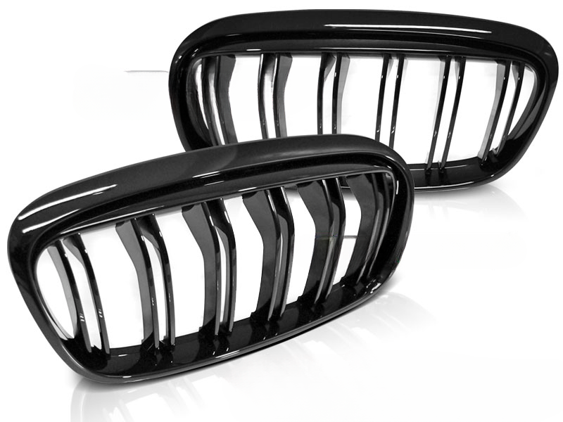 GRIGLIA DOPPIA BARRA NERA LUCIDA ADATTO PER BMW F45/F46 14-18