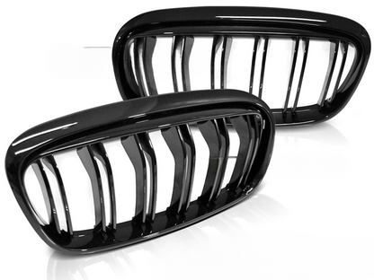 GRIGLIA DOPPIA BARRA NERA LUCIDA ADATTO PER BMW F45/F46 14-18