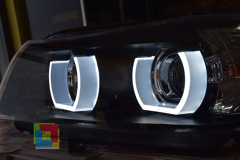 U-LED 3D Xenon Headlights suitable for BMW 3 Series E90 Limousine E91 Touring (03.2005-08 