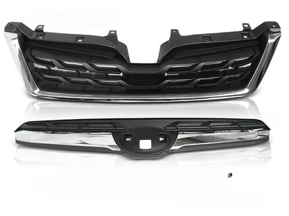 GRIGLIA ADATTO PER SUBARU FORESTER IV 13-18 CROMATA NERO STILE LCI