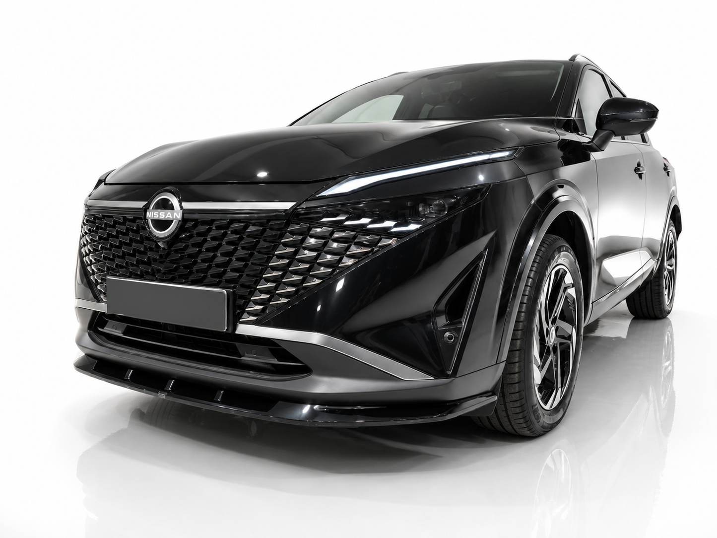 👉Splitter anteriore per Nissan Qashqai MK3 J12 facelift 2024- ABS nero lucido👈