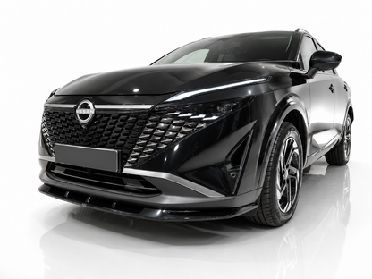 👉Splitter anteriore per Nissan Qashqai MK3 J12 facelift 2024- ABS nero lucido👈