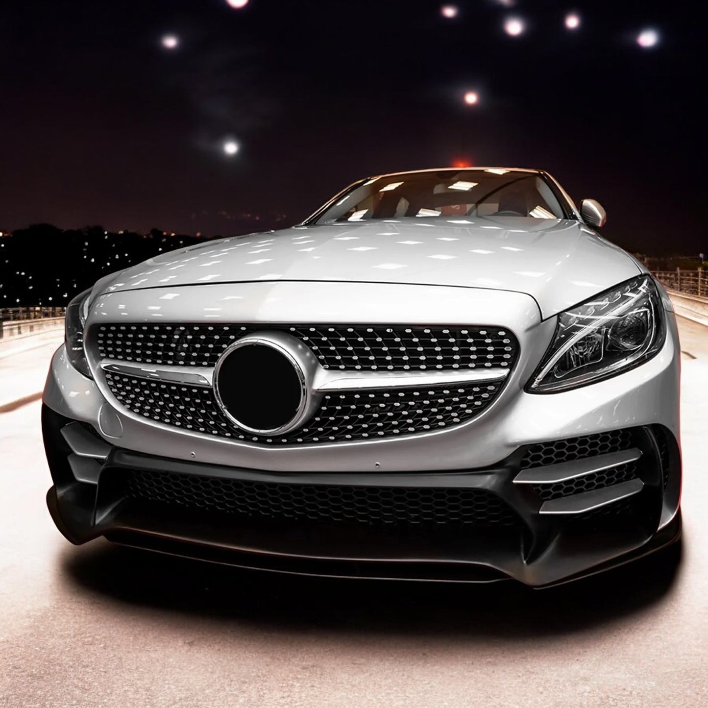 💎Grill suitable for Mercedes C-CLASS W205 pre-restyling DIAMANT 360°💎