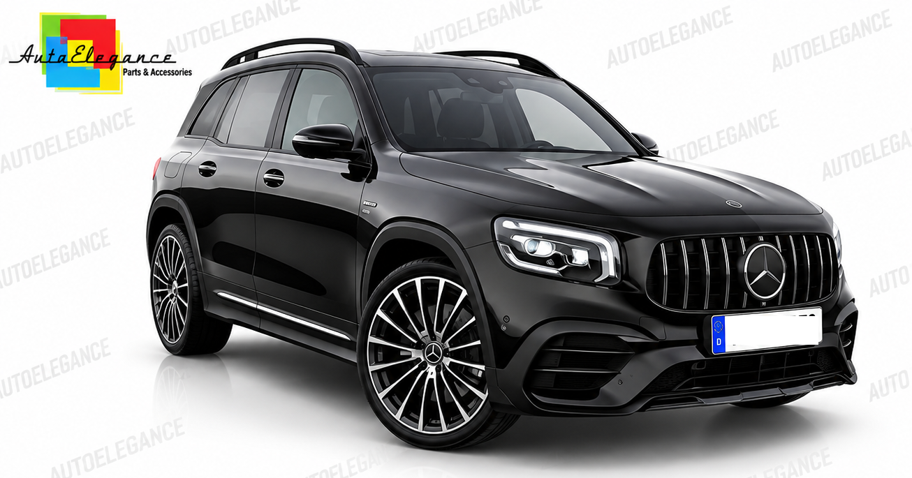 💕PARAURTI ANTERIORE MERCEDES X247 20- LOOK GLB35 GRIGLIA ARGENTO💕