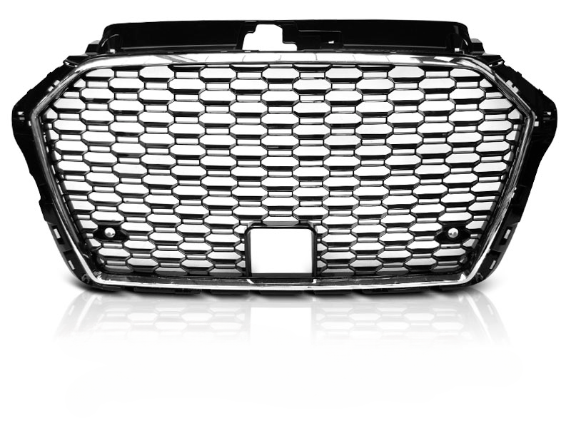 BLACK CHROME SPORT GRILLE SUITABLE FOR AUDI A3 (8V) 17-