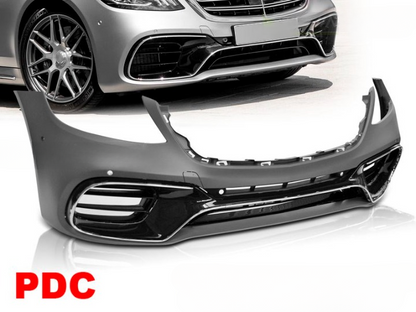 💫ART.7477 Paraurti Anteriore Sportivo per Mercedes Benz Classe S W222 18-20💫