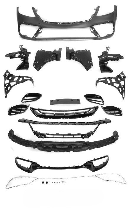 💫ART.7477 Paraurti Anteriore Sportivo per Mercedes Benz Classe S W222 18-20💫
