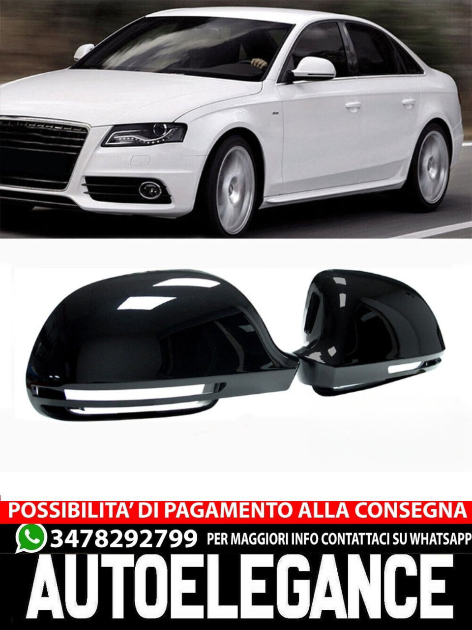 Rearview Mirror Covers for Audi A4 B8 8K2 8K5 8KH