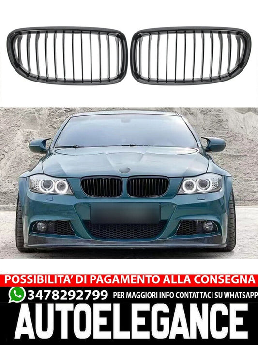 Griglia adatta per BMW SERIE 3 E90 E91 LCI 2008-2012 nero lucido