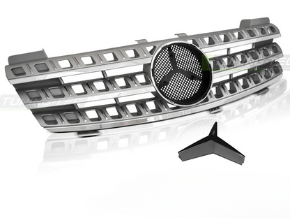 GRIGLIA SPORT SILVER CHROME ADATTO PER  MERCEDES W164 05-08