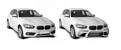 💕ART. 1836 PARAURTI ANTERIORE BMW  SERIE 1 F20 F21 2015-2018 LCI LOOK M2💕