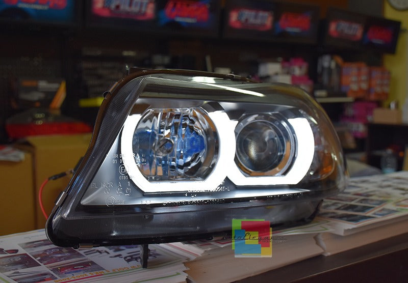 U-LED 3D Xenon Headlights suitable for BMW 3 Series E90 Limousine E91 Touring (03.2005-08 