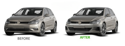 💫ART.7666 Paraurti Anteriore MK7.5 GTI TCR per VW GOLF 7 2017-2019💫
