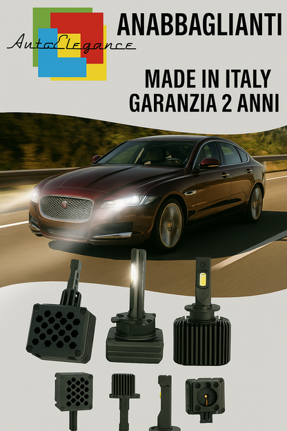 ❤️ KIT LED D1S 6000K BIANCO GHIACCIO ANABBAGLIANTI PER JAGUAR XF ❤️