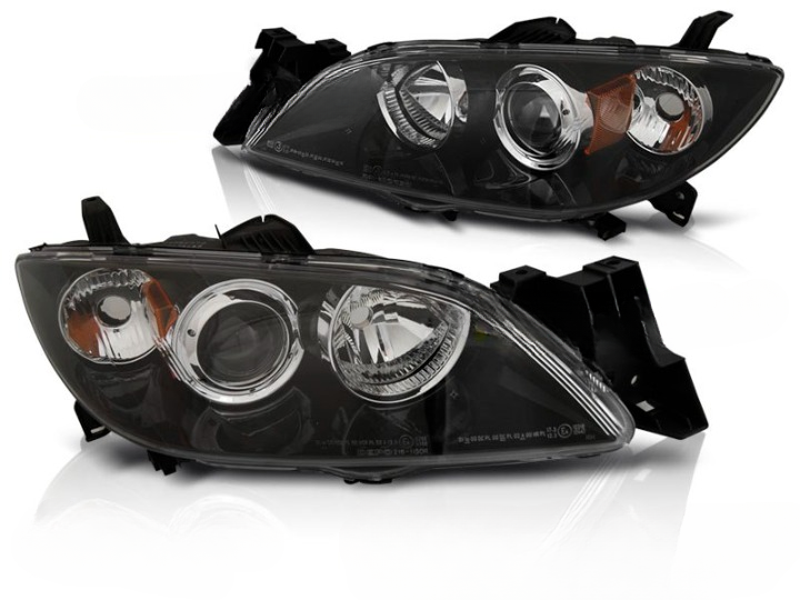 ART.6221  FARI  ANTERIORI  MAZDA 3 03-09 4D NERO