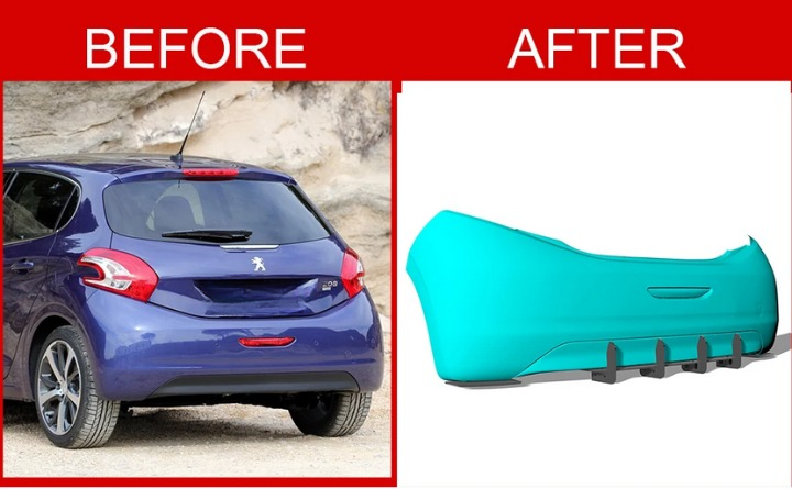 💕ART.7918 DIFFUSORI  Peugeot 208 Allure 2012--2015💕