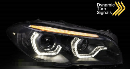 Fari Bi-Xenon ANGEL EYES LED BMW F10/F11 10-16