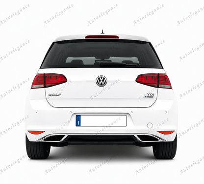 🔥ART.0138 DIFFUSORE PER VW GOLF 7 VII 12-16 SOTTO PARAURTI LOOK 7.5 IN ABS🔥