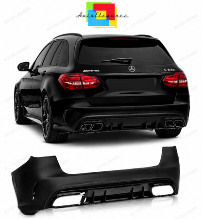 💕PARAURTI POSTERIORE MERCEDES CLASSE C W205 5P 19- LOOK AMG C63💕