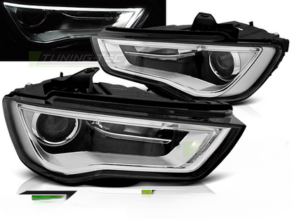 TUBO FARI DRL NERO per AUDI A3 8V 12-16